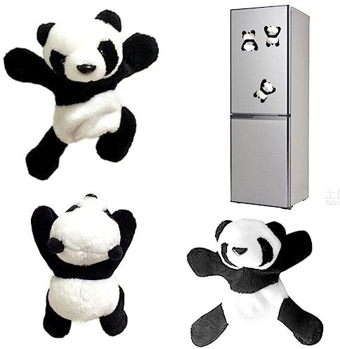 Cute Soft Plush Panda Fridge Magnet Refrigerator Sticker Animal Cartoon Wall Souvenir Kids Stickers Gifts Decoration Toys
