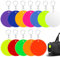 Lonimia Reflektierende Anhänger,Reflektor Anhänge,Anhänger schulranzen reflektor,running reflektoren,Reflektor Kinder,Reflektierende Schlüsselanhänger für Schulranzen Rucksack Joggen (Rosa)