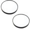 Vadillo Lot de 2 miroirs grossissants x10 avec deux ventouses - Outils de maquillage - Miroir rond - Grand miroir dix fois noir