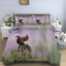 Phonxia Bettwäsche 155x220 für Mädchen - Lila Eichhörnchen Set Mit Reißverschluss, Weiche Mikrofaser Bettbezug für Jungen, Jugendliche und 2 Kissenbezug 80x80 cm