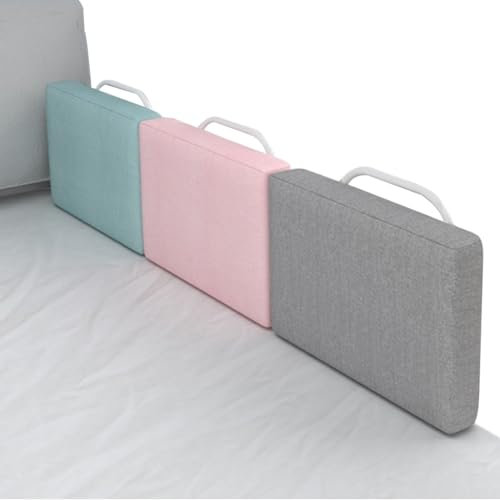 Mgchowue Bettgitter für Baby, Tragbar Schutzgitter Höhenverstellbar Anti-Fall Bett-Geländer, für Kinder, Ältere Erwachsene, Kinder, Baby, Bettgitter für Kleinkinder (Color : Pink, Size : 50cm)