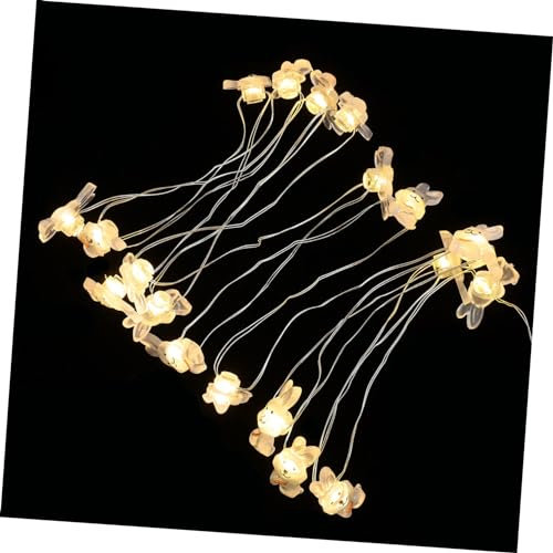 Garneck 1 Satz Kaninchen-lichterketten Led-hasenlicht Hasendekorationslichter Osterdekoration Lichter Led-kaninchenlicht Osterhasenlicht Ostern Lichterkette P.s Über Den Spiegel Haushalt