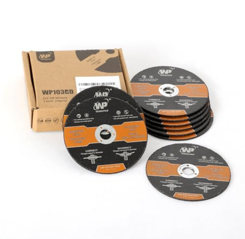 WP - Disco da taglio per legno, plastica, cartongesso, tubo di rame, diametro 76 mm, foro Ø 10 mm, accessori smerigliatrice angolare (10)