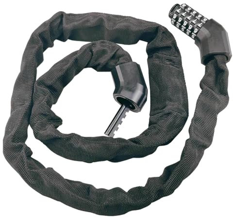 Fahrradschlösser Gegen Diebstahl – Fahrradkettenschloss mit 5-stelliger Zahlenkombination - Robustes Fahrradschloss für Fahrräder, Fahrräder, Roller, Motorräder, Türen, Tore, Zäune,51.18L