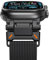 NewWays Bracelet en métal compatible avec les bracelets Apple Watch 49 mm, 45 mm, 44 mm, 42 mm, bracelet de rechange milanais magnétique pour homme iWatch Ultra Series 9 8 7 6 5 4 3 2 1 SE, noir