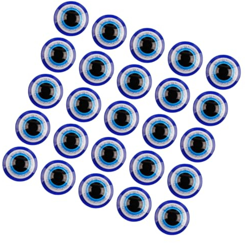 HEMOTON 100St Teufels Augenklappe Flatback böser Blick Charme für die Schmuckherstellung schmuck basteln zubehör schmuckherstellung zubehör dekoration Perle mit blauen Augen aus Harz