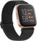 Tobfit Armband für Fitbit Versa Armband Damen Herren,Verstellbares Dehnbares Nylon Uhrenarmband Ersatzarmband für Fitbit Versa 2/Fitbit Versa/Versa Lite(Schwarz)