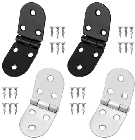 4 piezas Bisagra, bisagras de 180 grados, bisagra plegable inoxidable para mesa plegable, armario, armario, caja de madera, casa