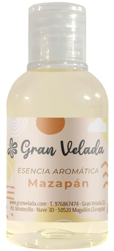 Esencia aromática Mazapán | Fragancia dulce y especiada para perfumar jabones, cremas, velas y más | Intensa y envolvente con notas de azúcar y vainilla | 250 ml