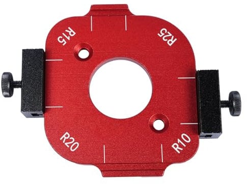 Namvo 4-in-1 Round Corner Template Aluminum Alloy Positioning Tool Non-Deformable Router Corner Radius Template for Precision Woodworking DIY Projects