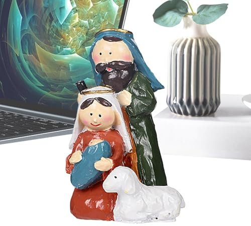 Generico Belén de Navidad, Belén | Establo Decoración navideña Belén,Decoración para el hogar para interiores, Belén de la Sagrada Familia, Belén de Navidad, figuras de Belén para Navidad