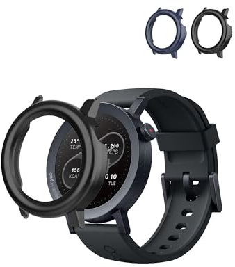 Lot de 2 coques de protection pour montre intelligente CMF Watch Pro 2 - Demi coque de protection en TPU pour une protection inégalée - Noir