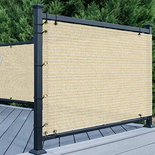 Outdoor Garten Sichtschutzzaun Sichtschutz mit Sonnenschutz 200GSM UV- und wasserabweisendes Gewebe für Balkon Pflanzenschutz und dekorative Zäune