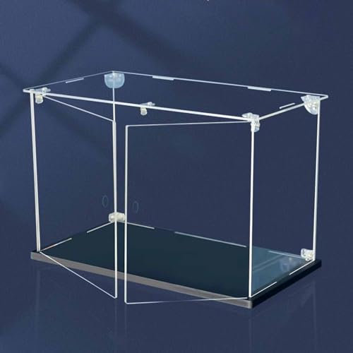 Acryl-Vitrine, Sammlerstücke, Vitrine, groß, rechteckig, anpassbar, Mini-Spielzeugfigur, Schuhbox, Organizer, staubdichter Schutz