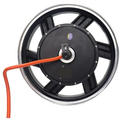 VAYEODEYU Electric Bicycle Kit, 5000W Brushless Hub Motor Black 72V 100km/h 17x3.5inch 50H