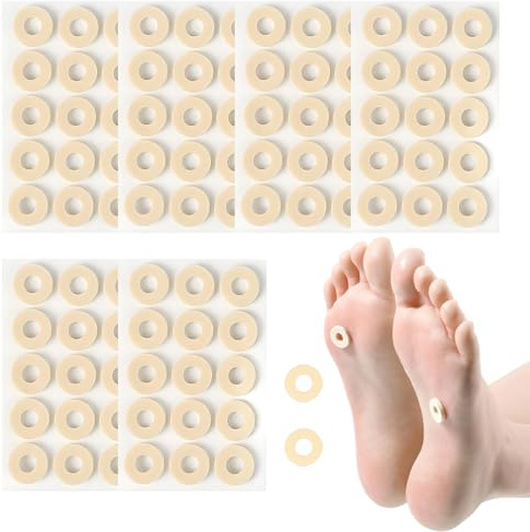 90 Pièces Pansement Cors Aux Pieds, Pansement Verrue Plantaire, Corn Remover Protecteurs Correcteurs D'orteils Anti-Friction Réduire Douleur Pied et Talon pour Callosités Orteils, 6 Feuilles