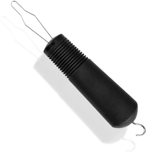Button Hook and Zipper Pull Helper, Portable Arthritis Aids for Hands, One-Hand Dressing Disability Aids for Arthritis Sufferers, Seniors, Disabled, Elderly Assistance (Black, with Hooks)