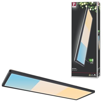 Paulmann LED Panel Atria Shine IP44 eckig 560x200 mm 15,2W 2030lm 3000-6500K Schwarz 71313
