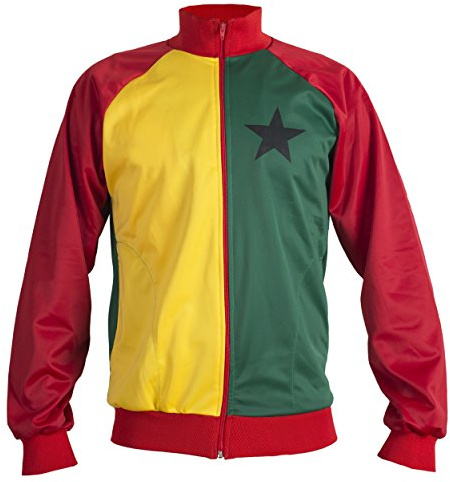 JL Sport Ghana 1980 Nationalflagge Afrika WM Jacke Anzug Replica - M