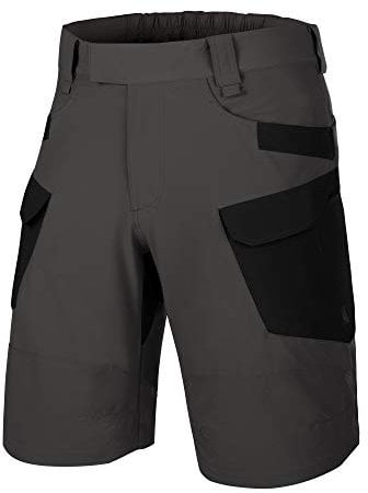 Helikon-Tex Urban-/Outdoor-, taktische Shorts, Herren, Aschgrau / Schwarz Otk 11 Zoll, W32 - L11