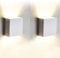 tvfly 12W Led Wandleuchten Innen Modern, 2 Stücke Wandbeleuchtung 3000K Warmweiß Aluminium Led Wandlampe für Wohnzimmer, Schlafzimmer, Badezimmer, Flur, Balkon, Treppen