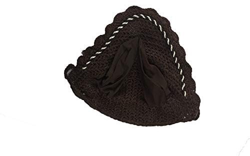 Spire Pferde-Ohrenschutz, weich, gehäkelt, atmungsaktiv, Baumwolle, Pony, Braun