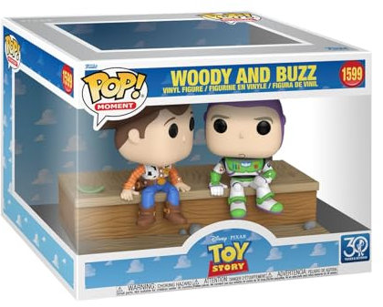 Funko Pop! Moment: Toy Story 30th - Woody & Buzz - die Toys Sind Los! - Vinyl-Sammelfigur - Geschenkidee - Offizielle Handelswaren - Spielzeug Für Kinder und Erwachsene - Movies Fans