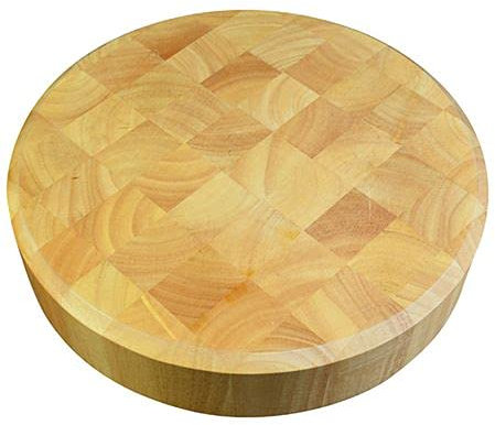 Acense Wooden Round End Grain Board, Wooden Round Board, Multi-Purpose: Cutting, Chopping and More, Quality Hardwood