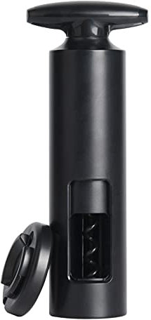 Wein Korkenzieher, T-förmiger Weinflaschenöffner 2-in-1 Weinöffner Korkenzieheröffner mit Folienschneide, Sektkorkenzieher, Weinöffner,Corkscrew , screwpull korkenzieher Schwarz
