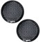 AERZETIX - C53366 - Lot de 2 grilles Mailles Filets de Protection pour Haut-Parleur/boîtier Caisson/subwoofer - diamètre 105 mm 4'' - Couleur Noir - pour Voiture Auto