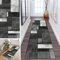 ZDYHMrj Teppich Läufer Flur Schwarz und Weiß 80x350cm rutschfest Korridor Teppichläufer Waschbar Modern Küche Schlafzimmer Wohnzimmer Läufer Teppich Breite 40cm/ 50cm/ 60cm/ 70cm/ 80cm/ 90cm/ 100cm