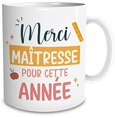 STC MUG CÉRAMIQUE Remerciement MAÎTRESSE 9.5CM