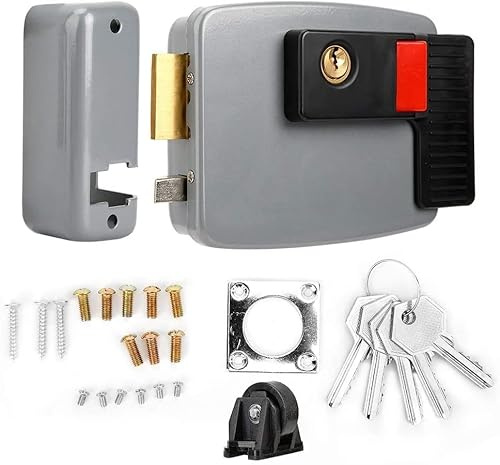 Heaveant 12VDC Electric Electronic Gate Door Lock For videophone Doorbell Intercom Access Entry Security System with emergency knob (Color : Left positive)