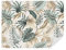 Tapeko Papier Peint Panoramique 260x180 cm 3D Effet style Jungle Tropical Feuilles Plantes Papier Peint intissé Chambre Salon Décoration Murale u53258