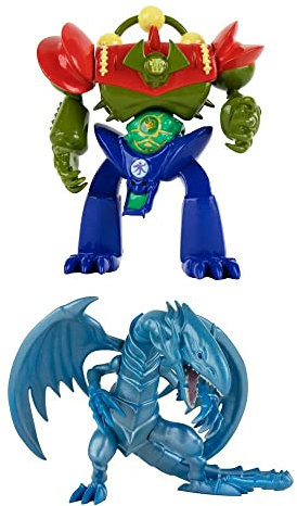 Super Impulse 5502B Yu Gi Oh Sehr detaillierte bewegliche Figuren, Set enthält 9,5 cm blauäugiger weißer Drache und Torwächter
