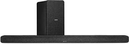 Denon DHT-S517 Soundbar with Subwoofer, Bluetooth, Dolby Digital, Dolby Atmos, Sound Bar for TV, Dialogue Enhancer, HDMI ARC, Wall Mountable, Music Streaming, Including HDMI Cable (Renewed)