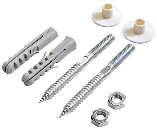fiXte Light Duty Basin Fixing Kit M8 x 100mm Screws for Bathrooms Cloakrooms Toilets