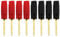 ECSiNG 8PCS 2mm Speaker Pin Connectors Gold Plated Screw Type Banana Plugs for Connecting Speaker Cables Audio Accessories (4 Red & 4 Black)
