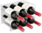 Relota Juego de 2 Piezas Botellero Apilable Transparente, Botellero Cocina, Wine Rack Standing, Vino Apilable, Botelleros para hasta 6 Botellas, Adecuado para Armarios, Frigoríficos, Salones