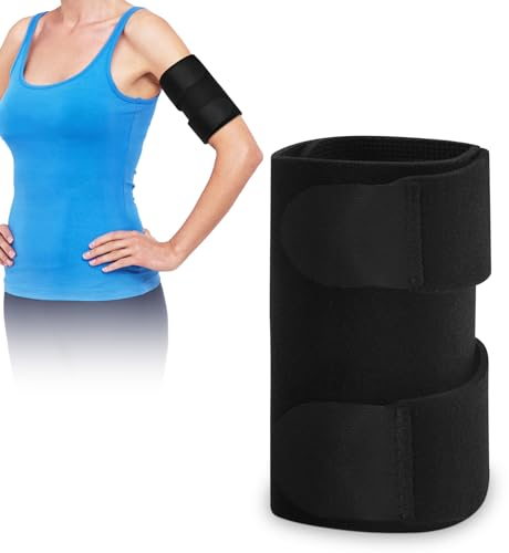 Yosoo Health Gear Compressione della Manica del Braccio Superiore, Tutore per Tendinite del Bicipite Manicotto di Compressione Tutore per Gomito Regolabile Supporto per Braccio Avvolgimento per