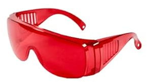 UVtech SLEEP-1 100% Licht Rot Brille, Blaulichtfilter und Grünlichtfilter, Computerbrille Gaming Goggles PC Blaulicht Filter Uv Blaulicht Blocking Brille Anti Damen Herren