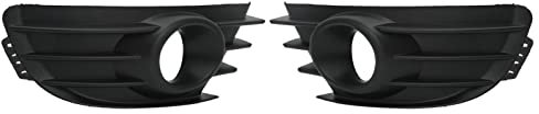 Rejillas Automotrices, 1 par de Rejillas de Luz Antiniebla del Parachoques Delantero, Cubierta de Luz Antiniebla Negra, Reemplazo de Moldura para Citroen C4 2004-2008