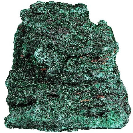Nupuyai Pierre Brute de Malachite, Cristaux Irréguliers Spécimen de Malachite en Roche Naturelle, Pierre Minérale de Feng Shui pour Décoration Collection et Gravure d'Œuvres d'art, 401-500g