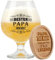 PRSTENLY Vatertagsgeschenk für Papa, 17OZ Bierkrug Glas+Bambus Untersetzer Geschenke für Bester Papa Männer Geburtstag Ostern Weihnachten, Geburtstagsgeschenk für Vater