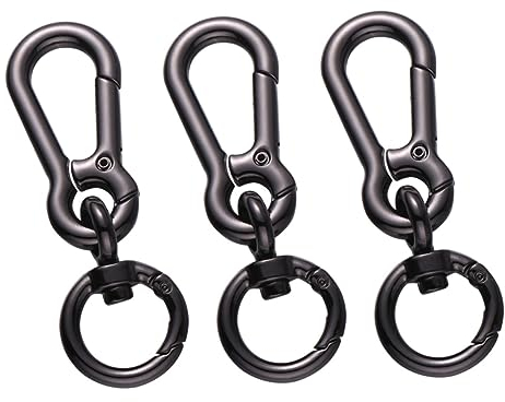 COHEALI 3st Taschenzubehör Aus Metall Mini-federschnalle Zum Aufhängen Eine Armatur Hundeleinen-clip Gepäckzubehör Selber Machen Hundeleine Verschluss Seilschnallen Schlüsselanhänger Haken