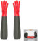 YIOIY Gants d'étang, gants de nettoyage de canalisations extra longs, gants imperméables à manches, gants à bras complet pour hommes et femmes (rouge)