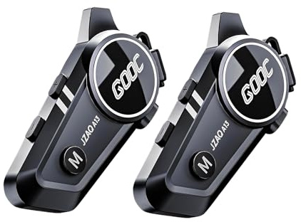 JZAQ Motorcycle Helmet Bluetooth Headset Helmet Bluetooth Intercom 2 Riders Noise Cancellation Speakers Communication Systems Motorcycle Riding/ski/Cycling/Sports（2PC）