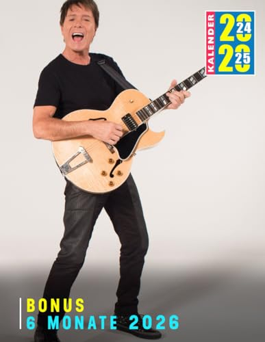 Kalendar 2024 - 2025: Promi- und Unterhaltungskalender, umweltfreundlich, Jan 2024 bis Jun 2026, 30 Monate, 17 x 11 geöffnet, dickes und stabiles ... für Cliff Richard-Fans, deutsche Feiertage