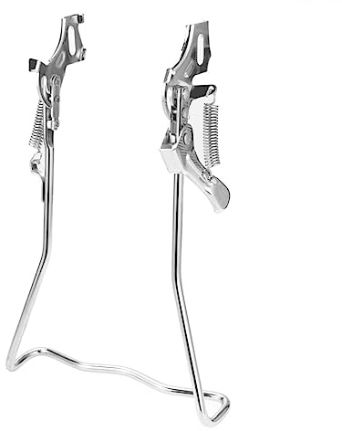 SUPVOX Bike Storage Rack Rear Bent Double Pod Kick Iron Construction Easy to Install for Bikes