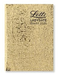 Letts of London Ladydate Mini Pocket Wochenansicht 2025 Terminplaner – Gold